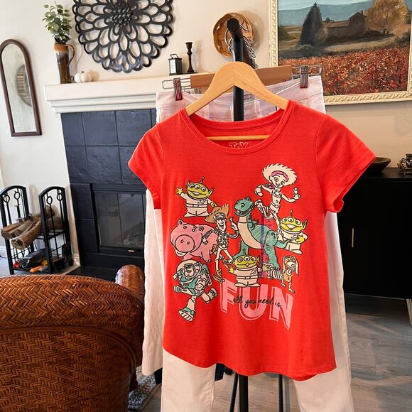 Toy Story Top Girls Size XL (14/16) Heather Cayenne All You Need is Fun T-Shirt - Picture 16 of 16